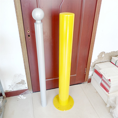 Manual Steel Parking Posts , Traffic Safety Posts Bollards