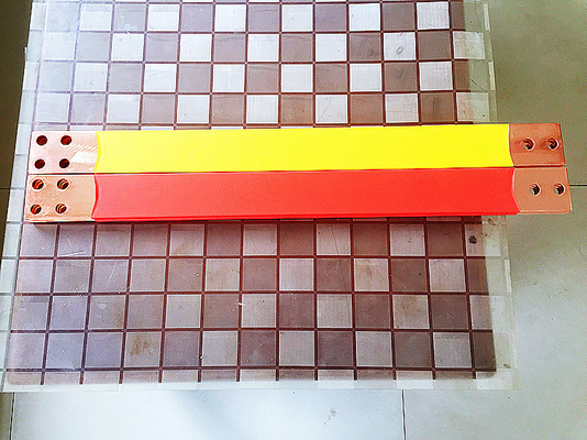 High Efficient Copper Laminated Busbar Powder Coated For Rail Traffic