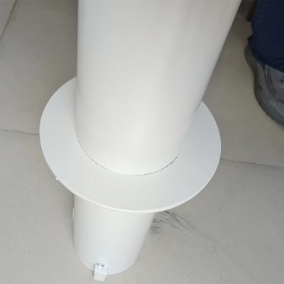 Safety Parking Barrier Steel Bollard Post With Reflective Tape