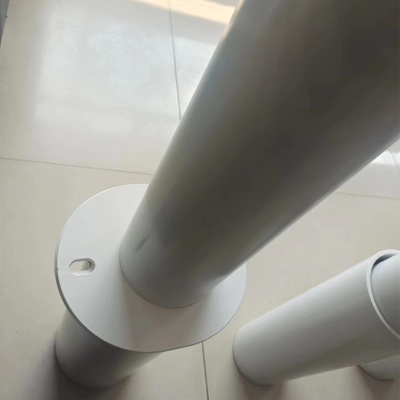 Safety Parking Barrier Steel Bollard Post With Reflective Tape